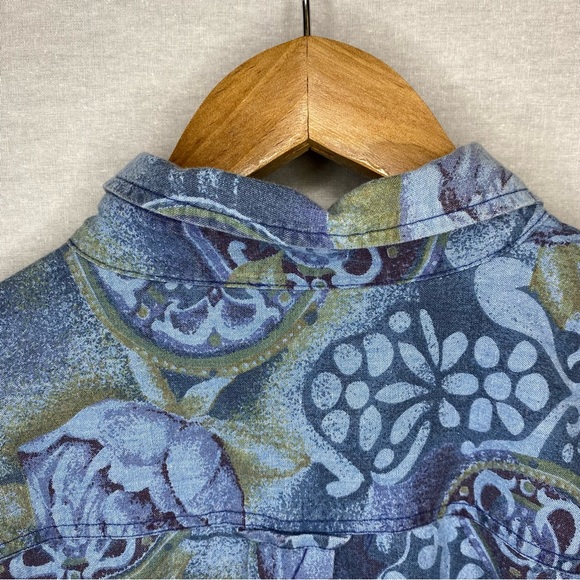 Vintage Quick Reflex Shirt Men Blue Size XL Made in Hong Kong - Picture 6 of 10